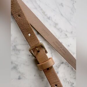 J. Crew Gold Leather Belt